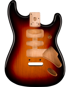 Fender Deluxe Series Stratocaster HSH, Alder Body, 2-Point Bridge Mount, 3-Color Sunburst TGF33