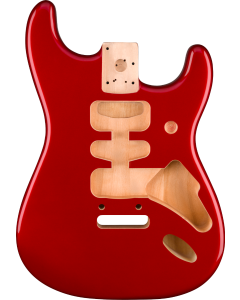 Fender Deluxe Series Stratocaster HSH Alder Body 2 Point Bridge Mount, Candy Apple Red