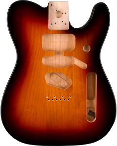 Fender Deluxe Series Telecaster SSH Alder Body Modern Bridge Mount, 3-Color Sunburst TGF33