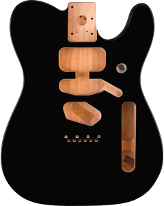 Fender Deluxe Series Telecaster SSH Alder Body Modern Bridge Mount, Black