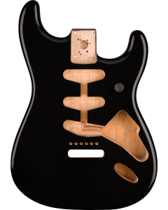 Fender Classic Series 60's Stratocaster SSS Alder Body Vintage Bridge Mount, Black TGF33