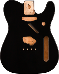 Fender Classic Series 60's Telecaster SS Alder Body Vintage Bridge Mount, Black TGF33