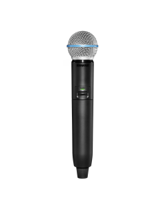 Shure GLXD2+/B58=-Z3 Featuring the industry standard BETA 58A vocal microphone, the GLXD2+/B58 Dual Band Handheld Transmitter delivers superior, transparent digital audio. 