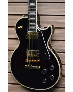 Epiphone Les Paul Custom Ebony w/Epiphone Hard Shell Case (MINT)  SN4641