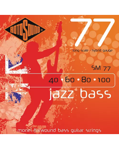 Rotosound SM77 Jazz Bass Monel Flatwound Strings