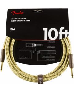 Fender Deluxe Series Instrument Cable, Straight, 10' - Tweed