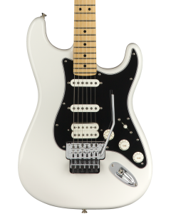 Fender Player Stratocaster Electric Guitar with Floyd Rose. Maple FB, Polar White