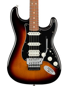 Fender Player Stratocaster Electric Guitar with Floyd Rose. Pau Ferro FB, 3-Color Sunburst
