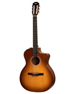 Taylor 114CE-N-SB Grand Auditorium Nylon String Acoustic-Electric Sunburst