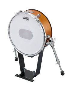 Yamaha KP128 RW 12" Electronic Mesh Kick Pad Tower With Multi-Layer Cushion, In Real Wood