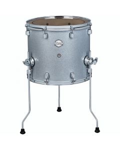 ddrum Dominion Birch 16x18 Floor Tom. Silver Sparkle