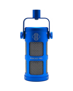 Sontronics STPCP-BLU Podcast Pro Dynamic Podcast / Streaming / Broadcast / Gaming Microphone. Blue