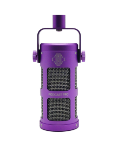 Sontronics STPCP-PUR Podcast Pro - Dynamic Podcast / Streaming / Broadcast / Gaming Microphone. Purple