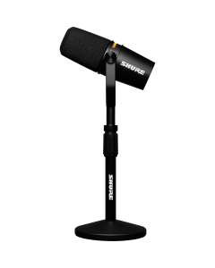 Shure MV7+-K-BNDL XLR/USB Speech Microphone, Black +STanD