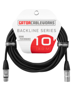 Gator Cableworks Backline Series 10' XLR Microphone Cable
