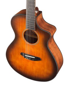 Breedlove Discovery Concert Satin Bourbon Nylon CE Classical Guitar. Engelmann-Mahogany TGF11