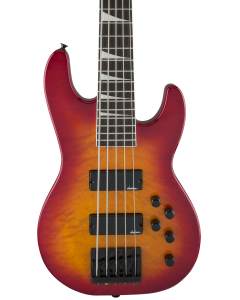 Jackson JS Series Concert Bass JS3VQ. Amaranth FB, Cherry Burst