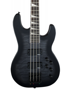 Jackson JS Series Concert Bass JS3Q. Amaranth FB, Transparent Black Burst