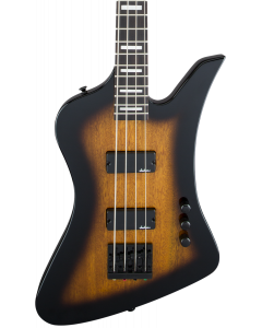 Jackson JS Series Kelly Bird Bass IV JS2. Amaranth FB, Tobacco Burst