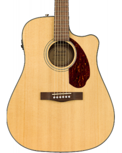 Fender CD-140SCE Dreadnought Acoustic Electric Guitar. Walnut FB, Natural w/case