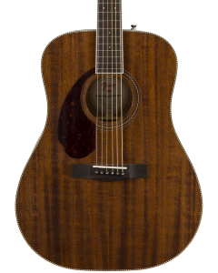 Fender PM-1 Dreadnought Left Handed Acoustic Guitar. Ovangkol FB, All-Mahogany w/case