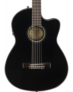 Fender CN-140SCE Nylon Thinline Acoustic Electric Guitar. Walnut FB, Black w/case