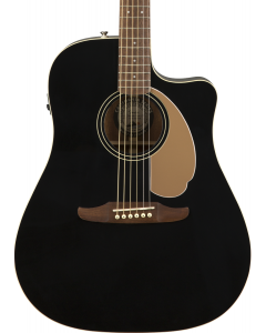 Fender Redondo Player Acoustic Guitar. Walnut FB, Jetty Black