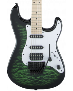 Jackson X Series Signature Adrian Smith SDXQ Electric Guitar. Maple FB, Transparent Green
