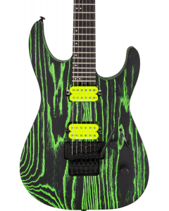 Jackson Pro Series Dinky DK2 Ash Electric Guitar. Ebony FB, Green Glow