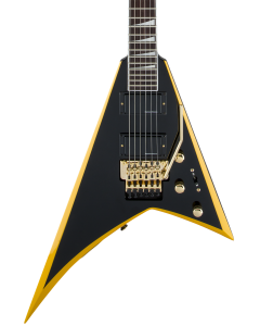 Jackson X Series Rhoads RRX24 Electric Guitar. Laurel FB, Black with Yellow Bevels