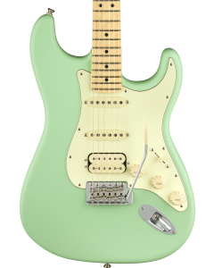 Fender American Performer Stratocaster HSS Electric Guitar. Maple FB, Satin Surf Green