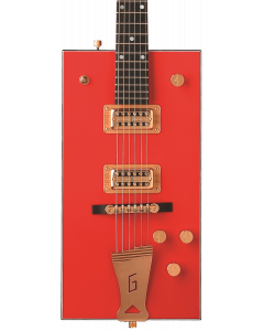 Gretsch G6138 Bo Diddley Electric Guitar. "G" Cutout Tailpiece, Ebony FB, Firebird Red