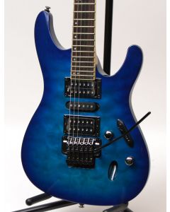 Ibanez S670QM-SPB Electric Guitar Sapphire Blue TGF11