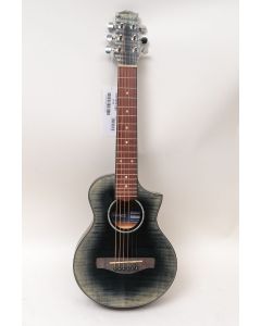 Ibanez EWP32FM-GBK Acoustic Piccolo Guitar Glacier Black Open Pore
