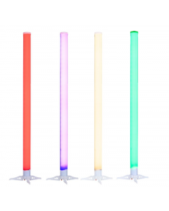 American DJ LED BP TUBE Rechargeable Battery Powered Color Changing LED Tubes. 4 Pack