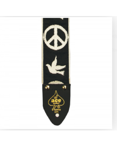 D'andrea Vintage Style Ace Peace Guitar Strap