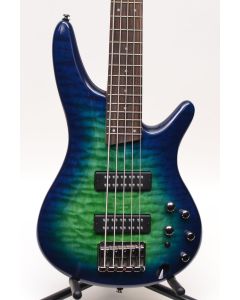 Ibanez SR405EQM SLG Quilted Maple 5-String Bass Surreal Blue Burst Gloss TGF33