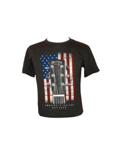 Martin American Flag Charcoal T-Shirt 3X