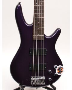 Ibanez GSR205DVM 5-String Electric Bass Guitar Deep Violet Metallic TGF33