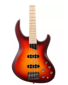 MTD KSDX4MP Kingston Saratoga Deluxe 4 Electric Bass. Deep Cherry Burst