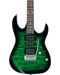 Ibanez GRX70QATEB Electric Guitar Transparent Emerald Burst TGF11