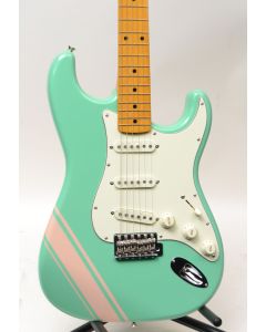 Fender FSR 50s Stratocaster w/ Competition Stripe Electric Guitar Surf Green Shell Pink Stripes