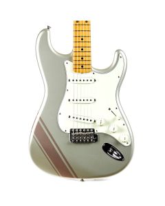 Fender FSR 50s Stratocaster with Competition Stripe Electric Guitar Inca Silver Shoreline Gold Stripe