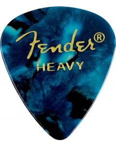 Fender 351 Premium Celluloid Guitar Picks 12-Pack - Ocean Turquoise - Heavy