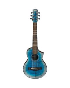 Ibanez EWP32FM-GBL Acoustic Piccolo Guitar Glacier Blue Open Pore