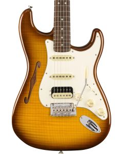 Fender Rarities Collection Stratocaster Thinline HSS Rosewood Neck Electric Guitar Violin Burst