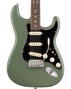 Fender American Pro Stratocaster Electric Guitar. Rosewood FB, Antique Olive
