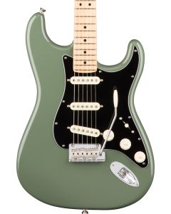 Fender American Pro Stratocaster Electric Guitar. Maple FB, Antique Olive