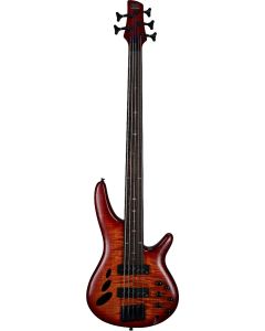 Ibanez SRD905FBTL SR Bass Workshop Fretless 5-string Electric Bass - Brown Topaz Burst Low Gloss TGF11