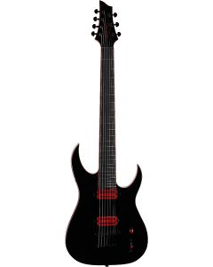 Schecter Sunset-7 Electric Guitar. Red Dawn Gloss Black